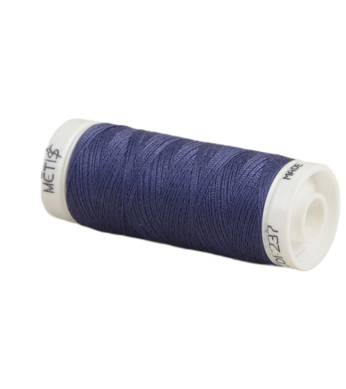 Bobine fil polyester 200m Oeko Tex fabriqué en Europe bleu violet