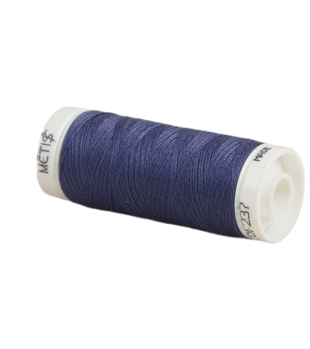 Bobina de hilo de poliéster 200m Oeko Tex fabricado en Europa azul violeta