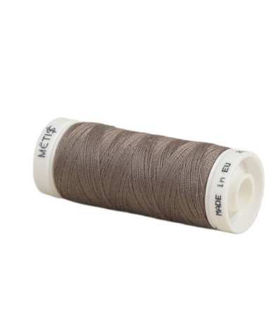Bobina hilo poliéster 200m Oeko Tex fabricado en Europa marrón sahara