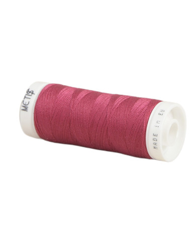 Bobina hilo poliéster 200m Oeko Tex fabricado en Europa rojo magenta
