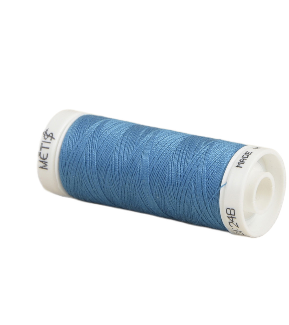 Bobine fil polyester 200m Oeko Tex fabriqué en Europe turquois foncé