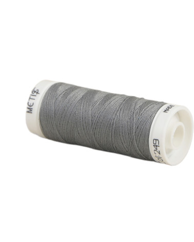 Spool of polyester thread 200m Oeko Tex made in Europe blue gray