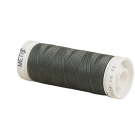 Bobine fil polyester 200m Oeko Tex fabriqué en Europe gris brouillard