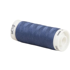 Bobine fil polyester 200m Oeko Tex fabriqué en Europe bleu marin franc