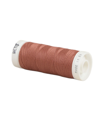 Bobine fil polyester 200m Oeko Tex fabriqué en Europe orange terracotta