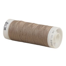 Bobine fil polyester 200m Oeko Tex fabriqué en Europe brun clair