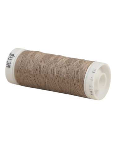 Spool of polyester thread 200m Oeko Tex made in Europe light brown