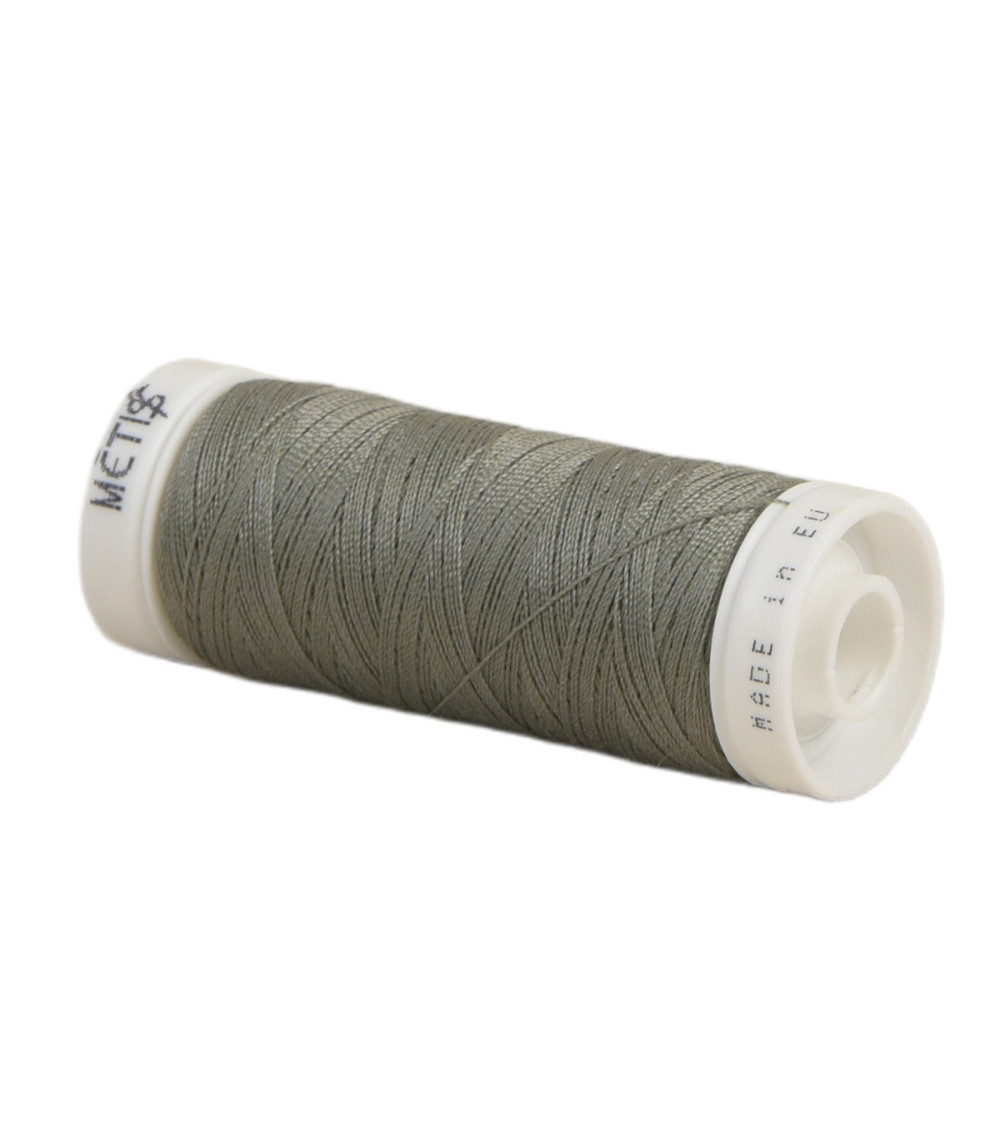 Spool of polyester thread 200m Oeko Tex made in Europe grey-green