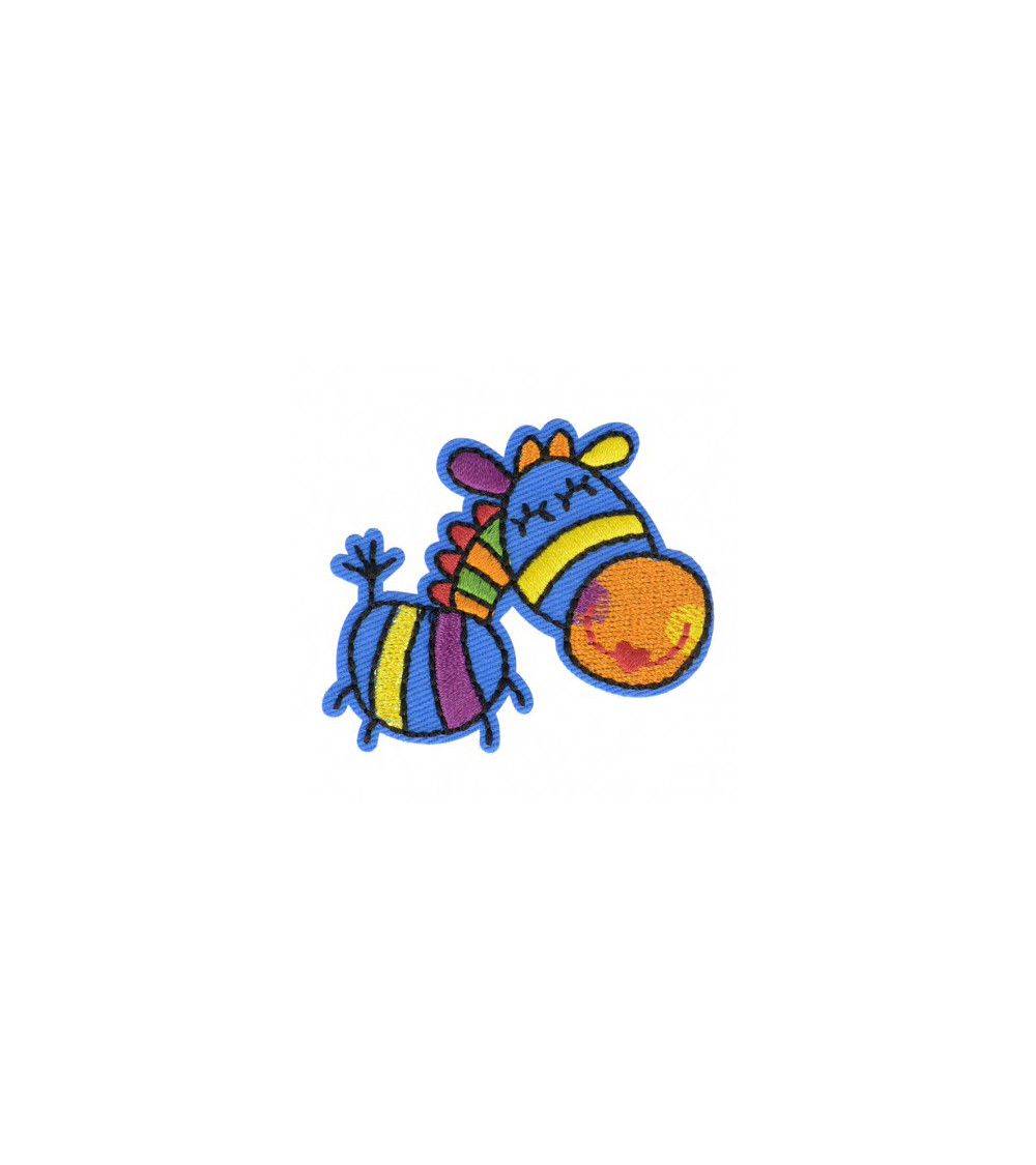 Set di 3 toppe termoadesive Happy Horse 5 cm x 5,5 cm
