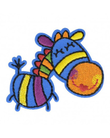 Set di 3 toppe termoadesive Happy Horse 5 cm x 5,5 cm