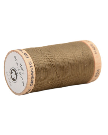 Spool of 100% organic cotton thread 275m bronze