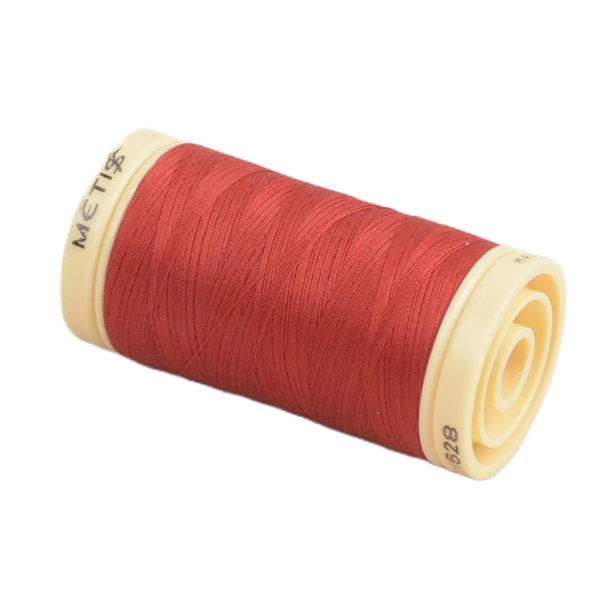 Bobine de fil Coton Pima Oeko Tex 600m rouge chinois