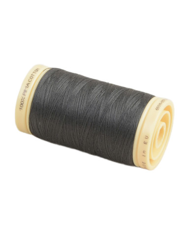 Bobine de fil Coton Pima Oeko Tex 600m gris ombre