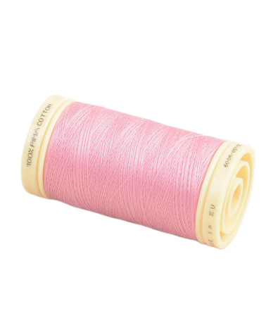 Spool of Oeko Tex Pima Cotton thread 600m peony pink