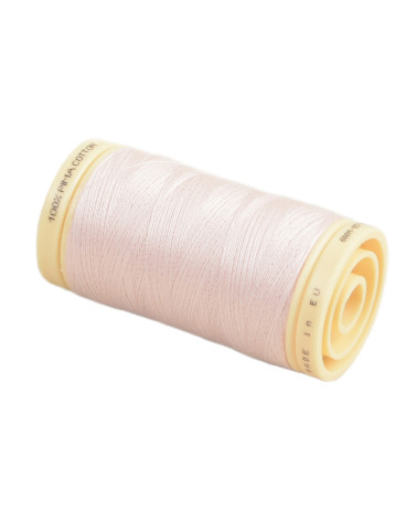 Spool of Pima Cotton Oeko Tex thread 600m pink flower