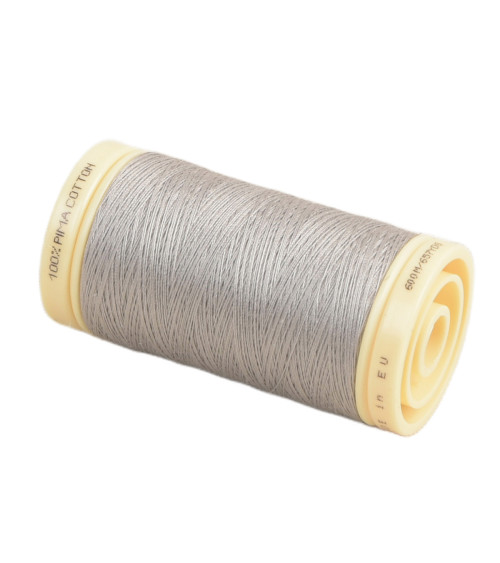 Spool of Oeko Tex Pima Cotton thread 600m medium gray
