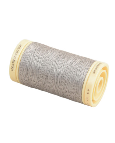 Bobine de fil Coton Pima Oeko Tex 600m gris medium
