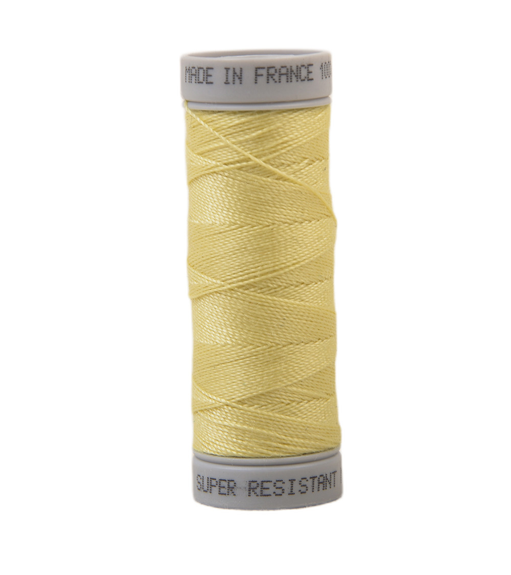 Fil super résistant polyester 50m - Jaune paille C120