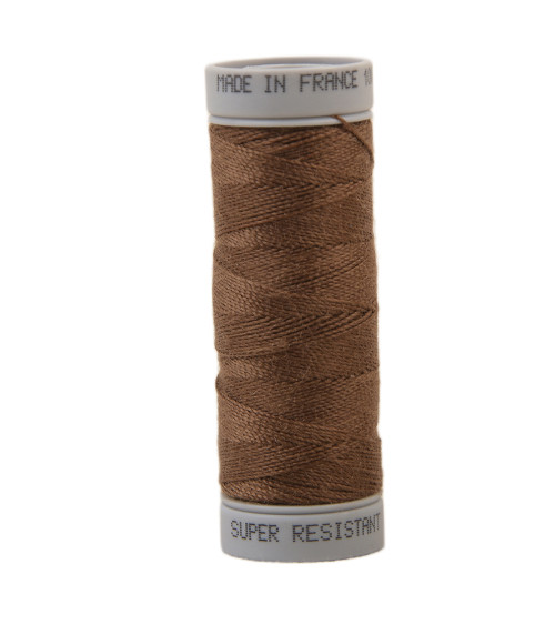 Fil super résistant polyester 50m - Marron cognac C423