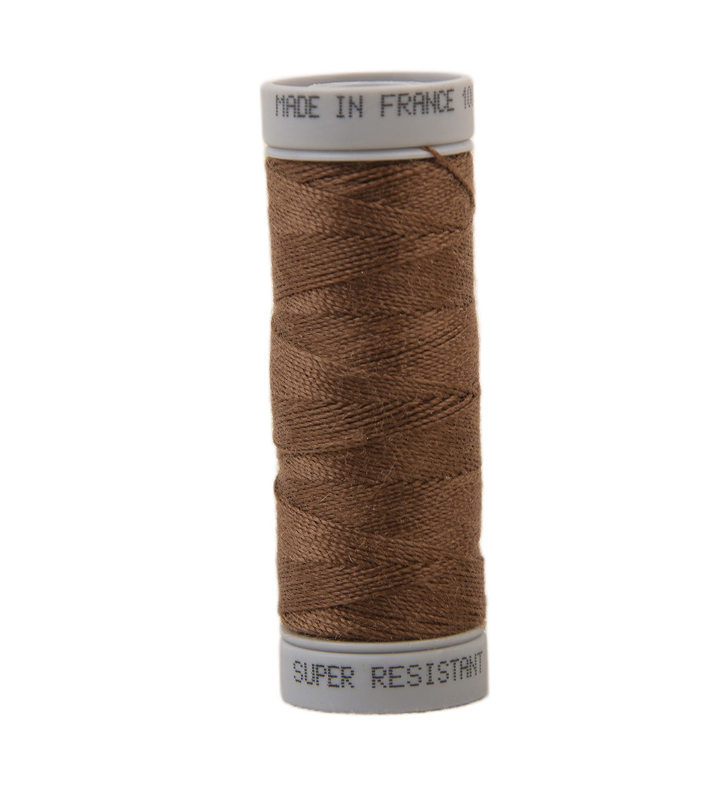Super resistant polyester thread 50m - Cognac brown C423