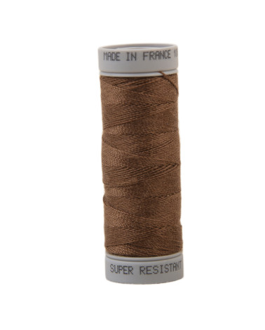 Super resistant polyester thread 50m - Cognac brown C423