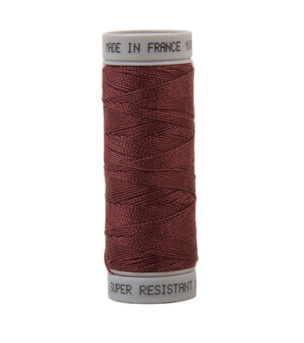 Fil super résistant polyester 50m - Rouge Bordeaux C260