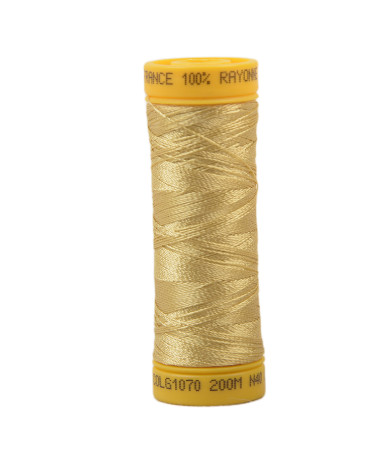 Spule aus 100 % Viskose-Stickgarn, 200 m – Strohgelb C70