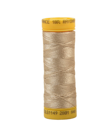 Bobina de hilo de bordar 100% viscosa 200m - Beige claro C149