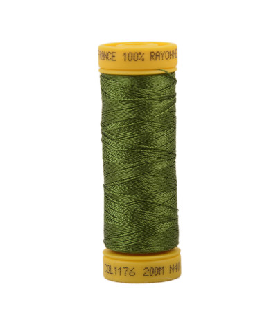 100% viscose embroidery thread spool 200m - Veronese Green C176
