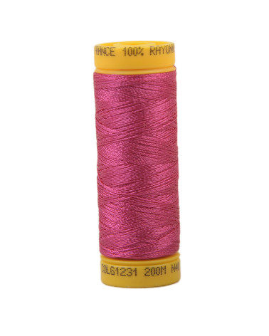 Bobina hilo de bordar 100% viscosa 200m - Rosa Fucsia C231