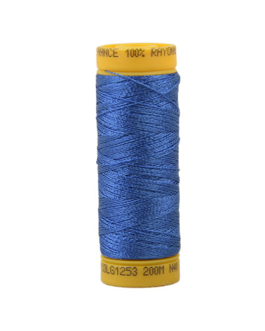 100% Viscose Embroidery Thread Spool 200m - Egyptian Blue C253