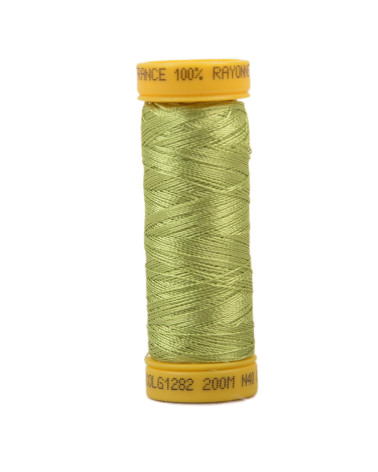 100% viscose embroidery thread spool 200m - Almond Green C282