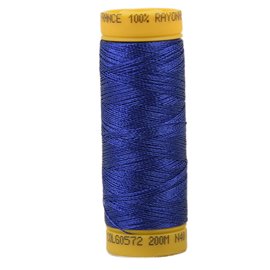 Bobine fil à broder 100% viscose 200m - Bleu Saphir C572