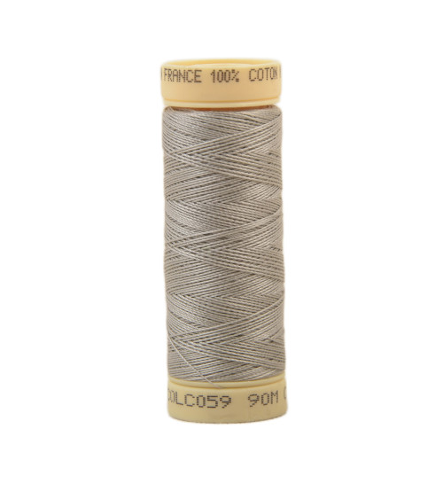 90m cotton thread spool made in France - Medium gray C59