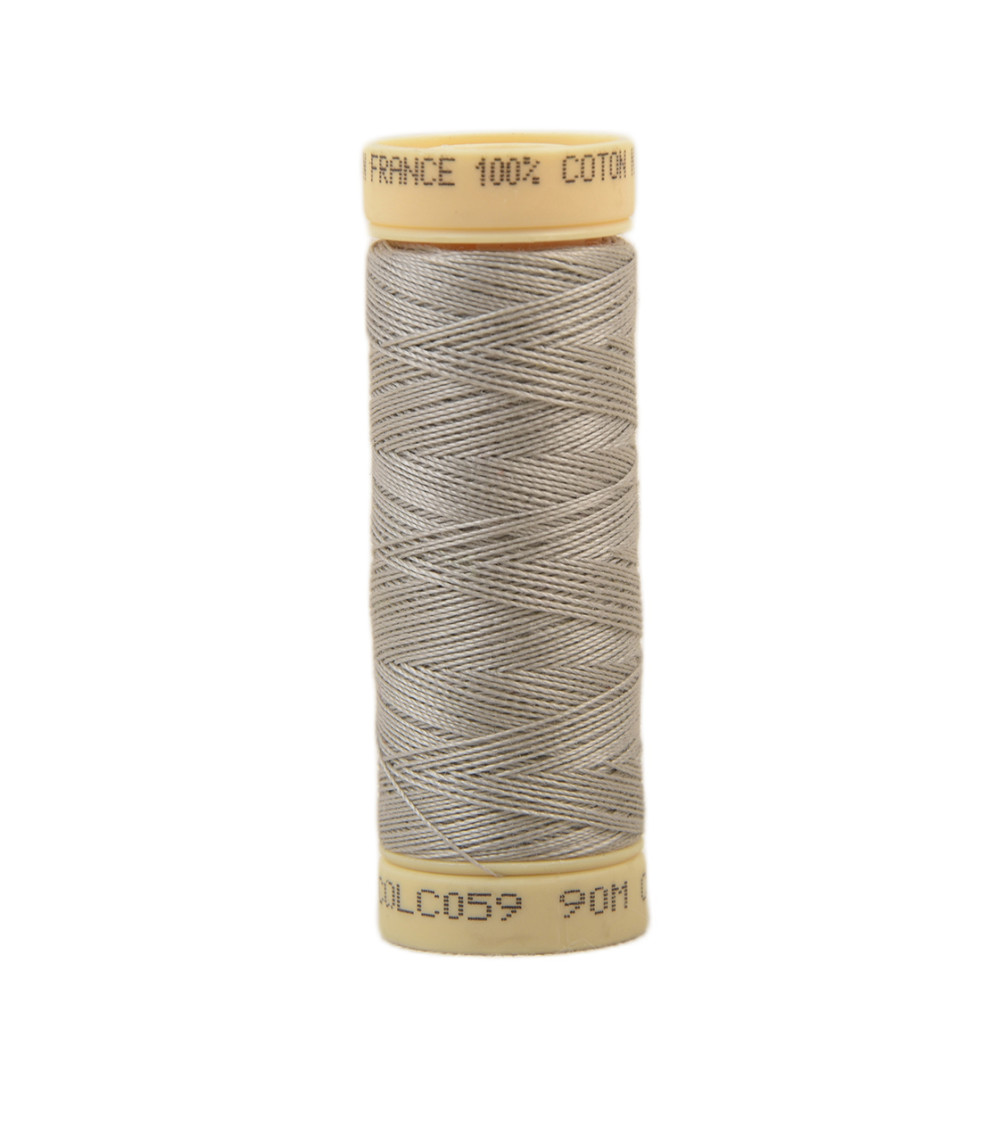 90m cotton thread spool made in France - Medium gray C59