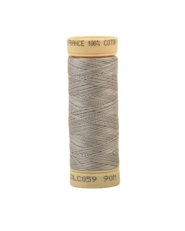 Bobine fil coton 90m fabriqué en France - Gris moyen C59