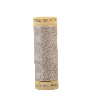 90m cotton thread spool made in France - Light gray C83