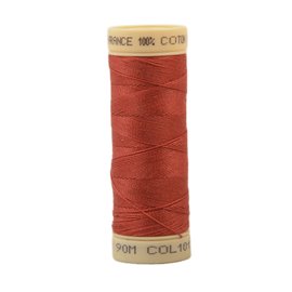 Bobine fil coton 90m fabriqué en France - Orange foncé C101