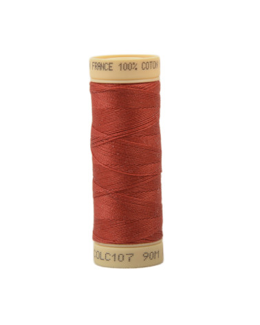 90m cotton thread spool made in France - Brick C107