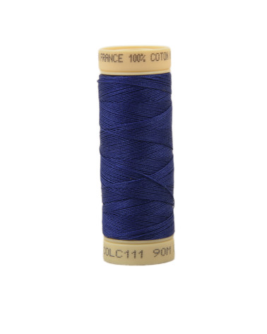 90m cotton thread spool made in France - Berenice Blue C111