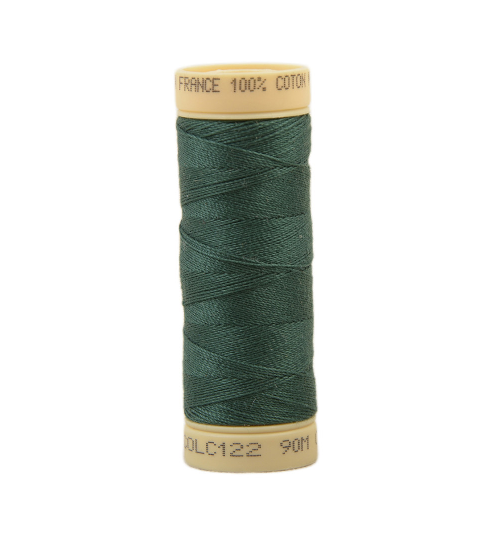 90m cotton thread spool made in France - Fern green C122