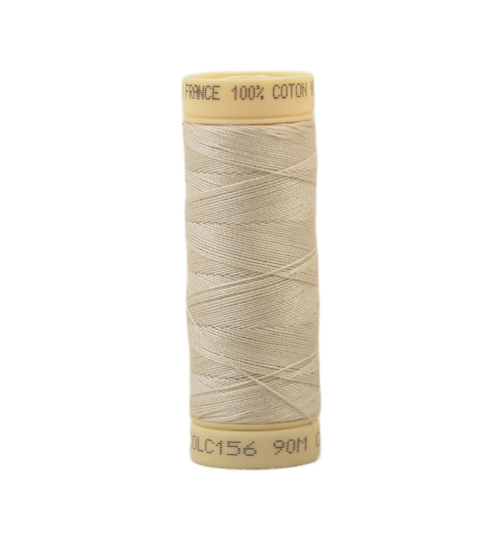 Bobine fil coton 90m fabriqué en France - Beige C156