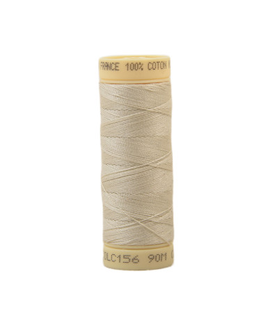 90m cotton thread spool made in France - Beige C156