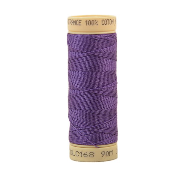 Bobine fil coton 90m fabriqué en France - Clematite violet C168