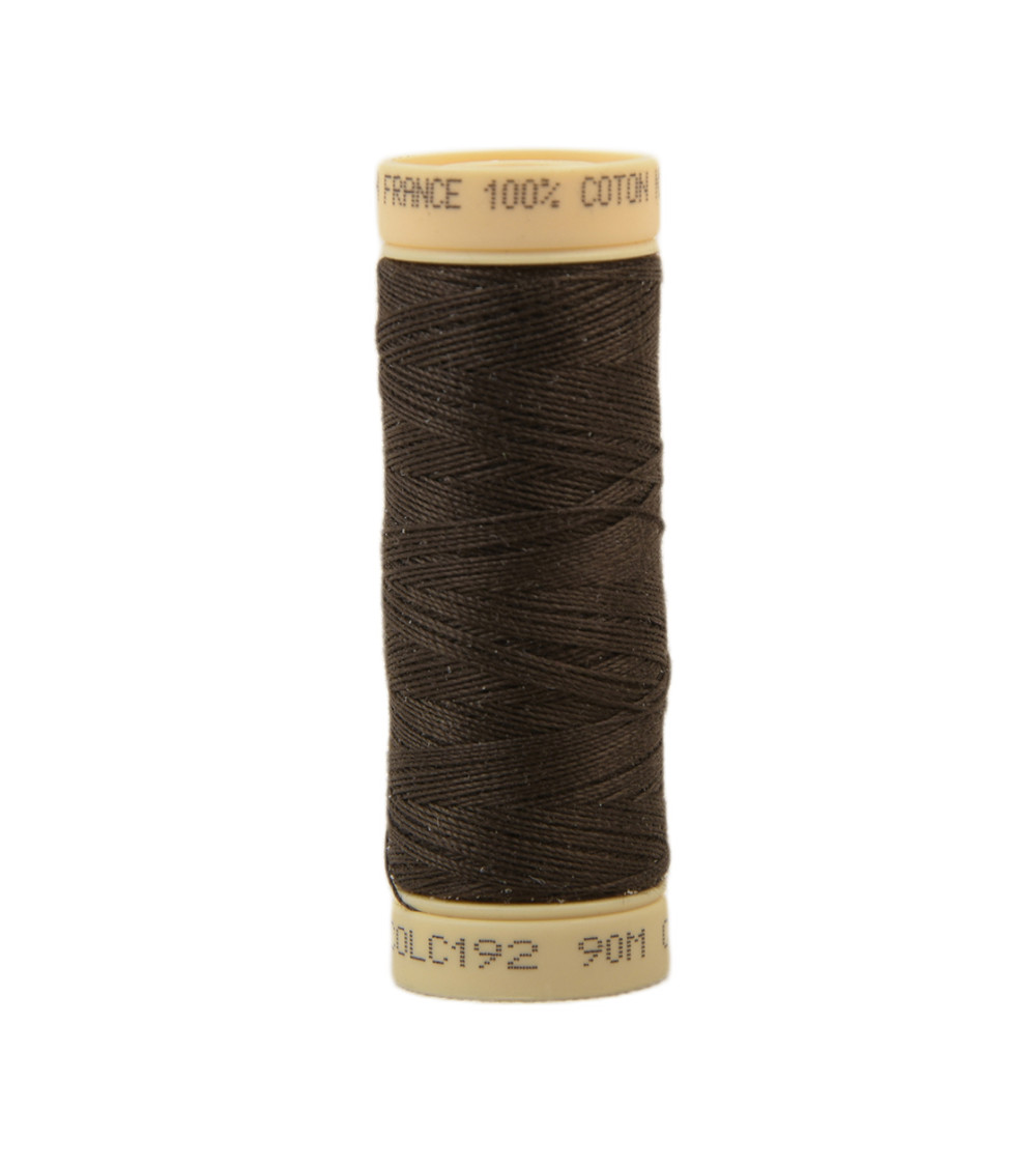 Bobina di filo di cotone da 90 m prodotta in Francia - Cafe C192