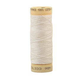 Bobine fil coton 90m fabriqué en France - Givre C333