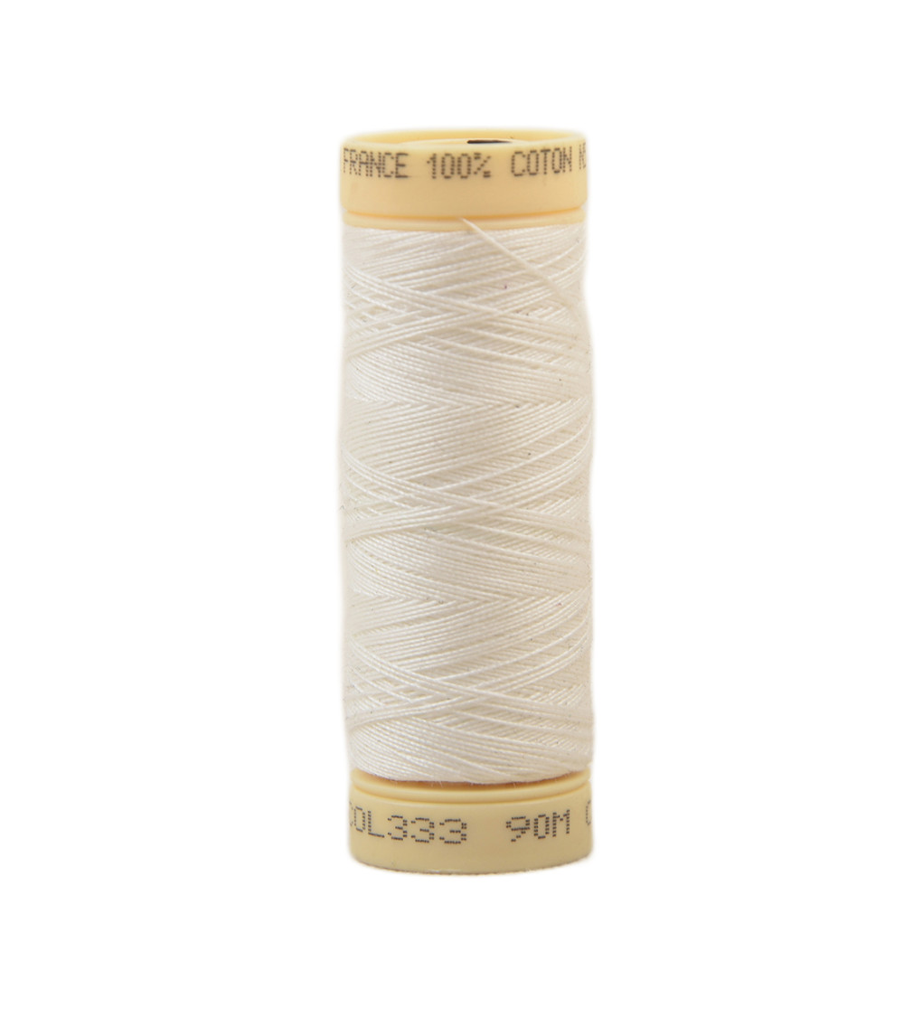 90m cotton thread spool made in France - Givre C333