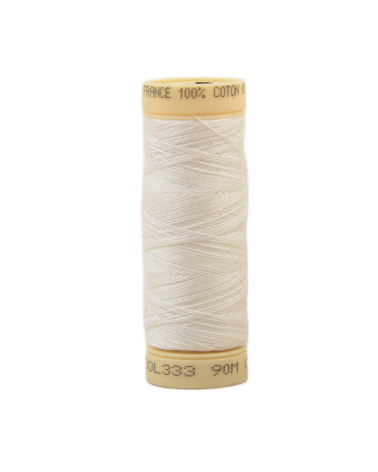90m cotton thread spool made in France - Givre C333