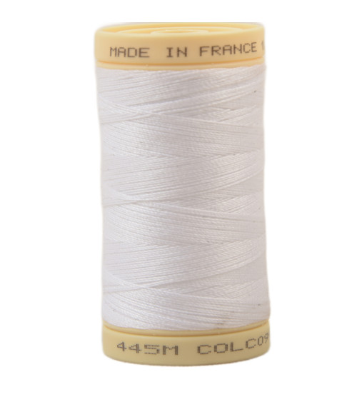 Bobine fil 100% coton made in France 445m - Blanc C99