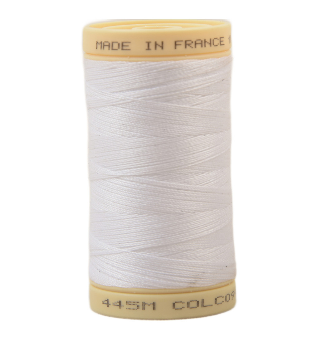 Bobine fil 100% coton made in France 445m - Blanc C99